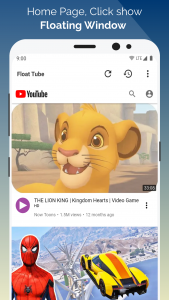 اسکرین شات برنامه Float Tube- Float Video Player 1