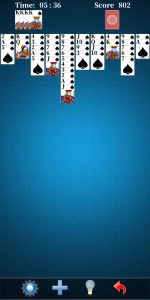 اسکرین شات بازی Spider Solitaire 2