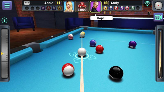 اسکرین شات بازی 3D Pool Ball 1