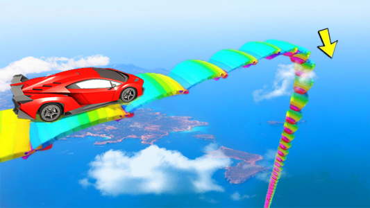 اسکرین شات بازی Car Game Mega Ramp Stunt 1