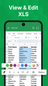 اسکرین شات 1 برنامه XLSX Viewer: XLS Reader