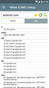 اسکرین شات برنامه Whois & DNS Lookup - Domain/IP 3