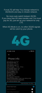 اسکرین شات برنامه Force LTE Only (4G/5G) 4