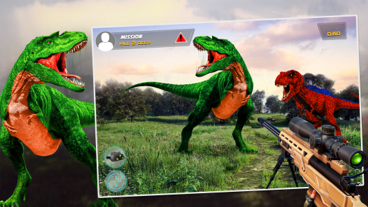 اسکرین شات بازی Dino Hunting Sniper Shooter 3D 2