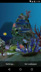 اسکرین شات برنامه 3D Aquarium Live Wallpaper HD 7