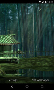 اسکرین شات برنامه 3D Bamboo House Live Wallpaper 8