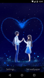 اسکرین شات 5 برنامه Love and Heart Live Wallpaper