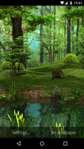 اسکرین شات برنامه 3D Deer-Nature Live Wallpaper 5