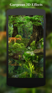اسکرین شات برنامه 3D Deer-Nature Live Wallpaper 1
