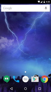 اسکرین شات برنامه Lightning Storm Live Wallpaper 7