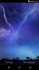 اسکرین شات برنامه Lightning Storm Live Wallpaper 5
