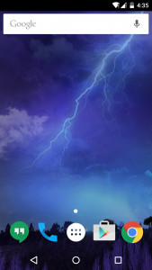 اسکرین شات برنامه Lightning Storm Live Wallpaper 1