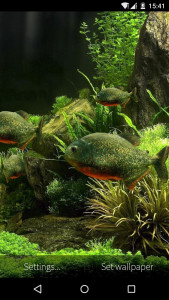 اسکرین شات 5 برنامه 3D Fish Aquarium Wallpaper HD