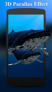 اسکرین شات 1 برنامه 3D Sea Fish Live Wallpaper HD
