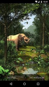 اسکرین شات برنامه 3D Rainforest Live Wallpaper 5