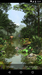 اسکرین شات برنامه 3D Rainforest Live Wallpaper 7