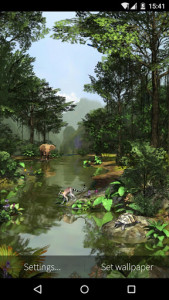 اسکرین شات برنامه 3D Rainforest Live Wallpaper 7