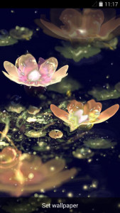 اسکرین شات 5 برنامه Lotus Lantern Live Wallpaper