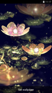 اسکرین شات 4 برنامه Lotus Lantern Live Wallpaper