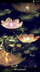 اسکرین شات 2 برنامه Lotus Lantern Live Wallpaper