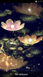 اسکرین شات 3 برنامه Lotus Lantern Live Wallpaper