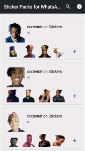 اسکرین شات برنامه XXXTentacion Stickers For Whatsapp 2