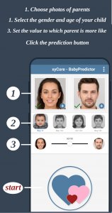 اسکرین شات برنامه BabyPredictor - Generate your future baby face 1