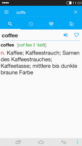 اسکرین شات برنامه English<->German Dictionary 3