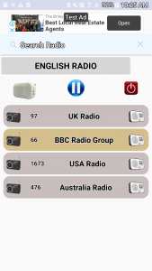 اسکرین شات برنامه English Radio 1