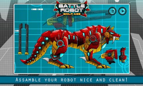 اسکرین شات بازی Battle Robot Wolf Age Assembling Game 7