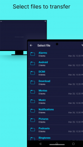 اسکرین شات 2 برنامه Send files to TV