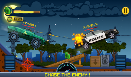 اسکرین شات بازی Two players game - Crazy racing via wifi (free) 5