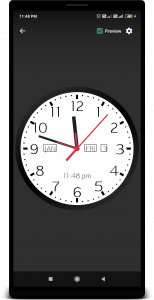 اسکرین شات برنامه Analog Clock Live Wallpaper 1