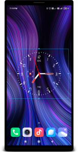 اسکرین شات برنامه Clock Live Wallpaper 2