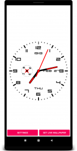 اسکرین شات برنامه Clock Live Wallpaper 4