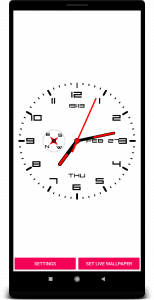 اسکرین شات 4 برنامه Clock Live Wallpaper