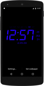 اسکرین شات 2 برنامه Digital Clock Live Wallpaper