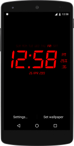 اسکرین شات 3 برنامه Digital Clock Live Wallpaper