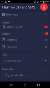 اسکرین شات برنامه Flash on Call and SMS 4