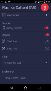 اسکرین شات 4 برنامه Flash on Call and SMS