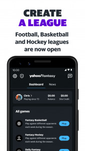 اسکرین شات برنامه Yahoo Fantasy: Football & more 3