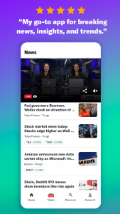 اسکرین شات برنامه Yahoo Finance: Stock News 5