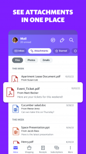 اسکرین شات برنامه yahoo mail 6