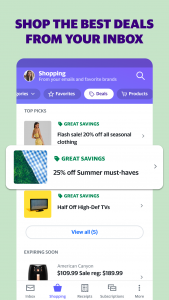 اسکرین شات برنامه yahoo mail 7