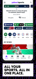 اسکرین شات 1 برنامه Yahoo Sports: Scores and News