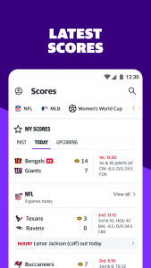 اسکرین شات برنامه Yahoo Sports: Scores & News 3