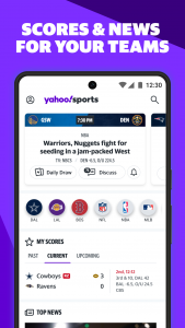 اسکرین شات برنامه Yahoo Sports: Scores & News 1