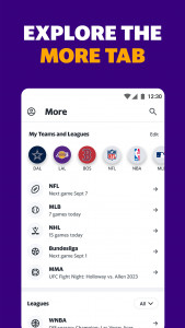 اسکرین شات برنامه Yahoo Sports: Scores & News 5