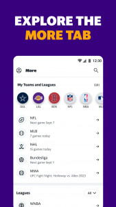 اسکرین شات برنامه Yahoo Sports: Scores & News 5