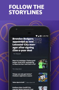 اسکرین شات 2 برنامه Yahoo Sport: Football & More